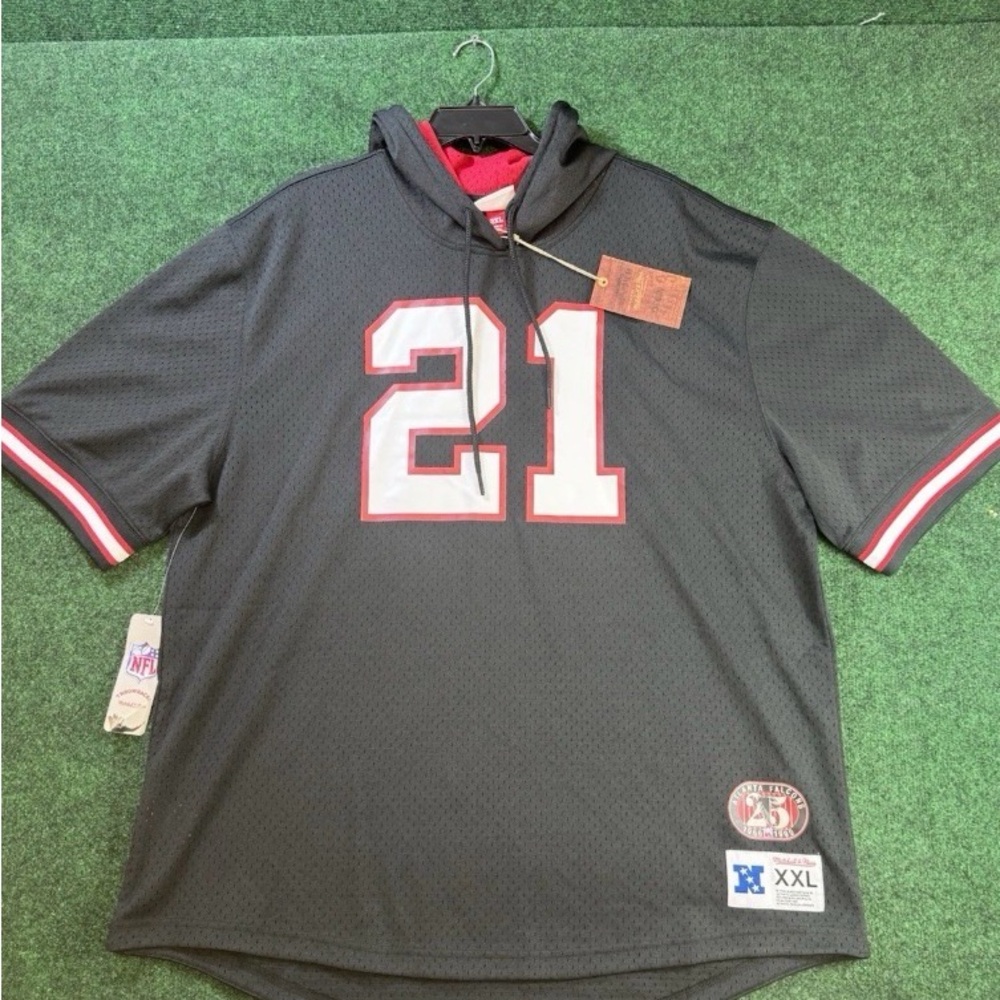 Deion Sanders Mitchell & Ness Atlanta Falcons Hoodie/Jersey 2XL 🔥RaRe!!!